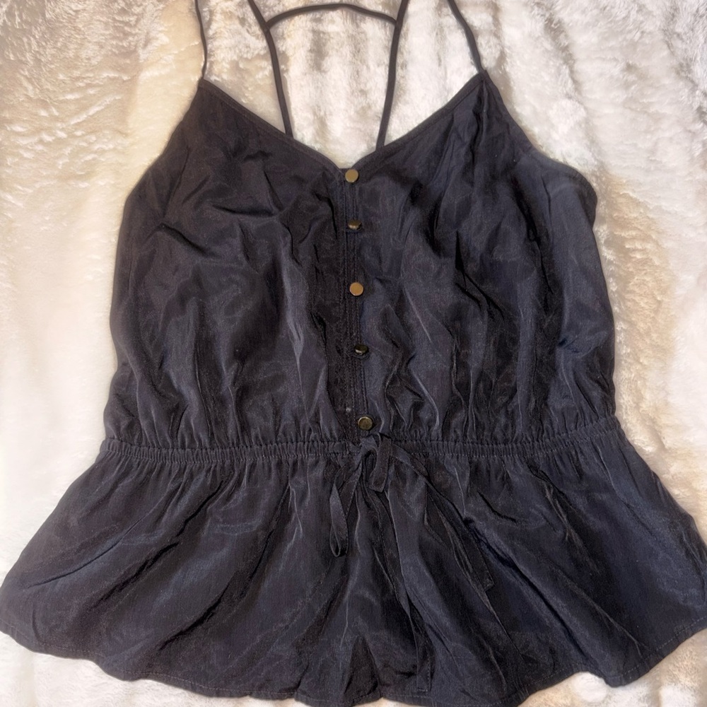 Express Black Button-Down Camisole